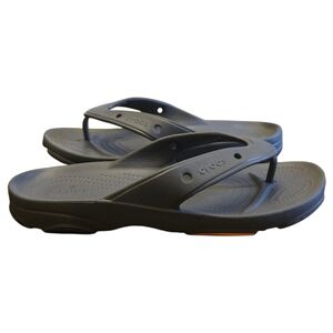 Crocs Unisex Classic All Terrain Flip Flops Slate Gray Size 9